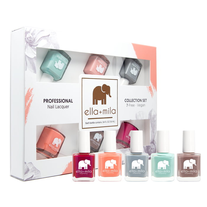 Mommy Collection Set B 6-pack nail polish set in its gift box – ella+mila