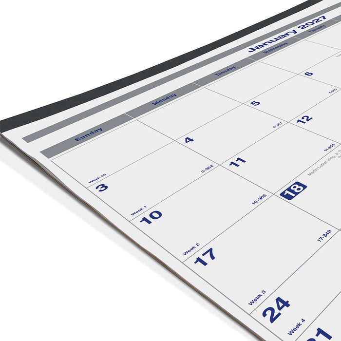 Monthly Desk Pad Calendar, Net Zero Carbon™, 2027 C177847-27 Blueline