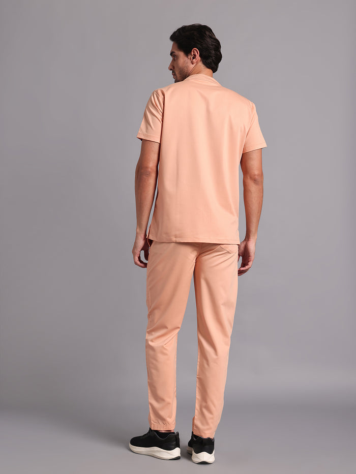 Move Lite Men Coral Mist (Mandarin Neck) Scrub Set
