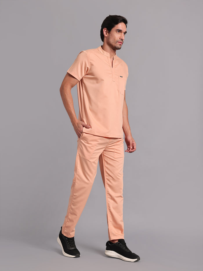 Move Lite Men Coral Mist (Mandarin Neck) Scrub Set