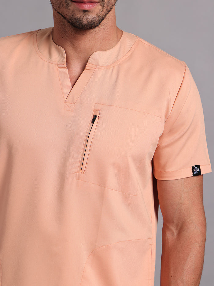 Move Lite Men Coral Mist (Neo Notch Neck) Scrub Set