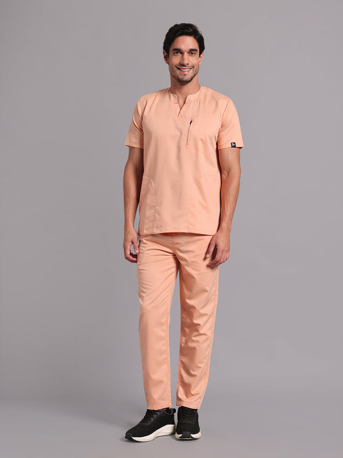 Move Lite Men Coral Mist (Neo Notch Neck) Scrub Set