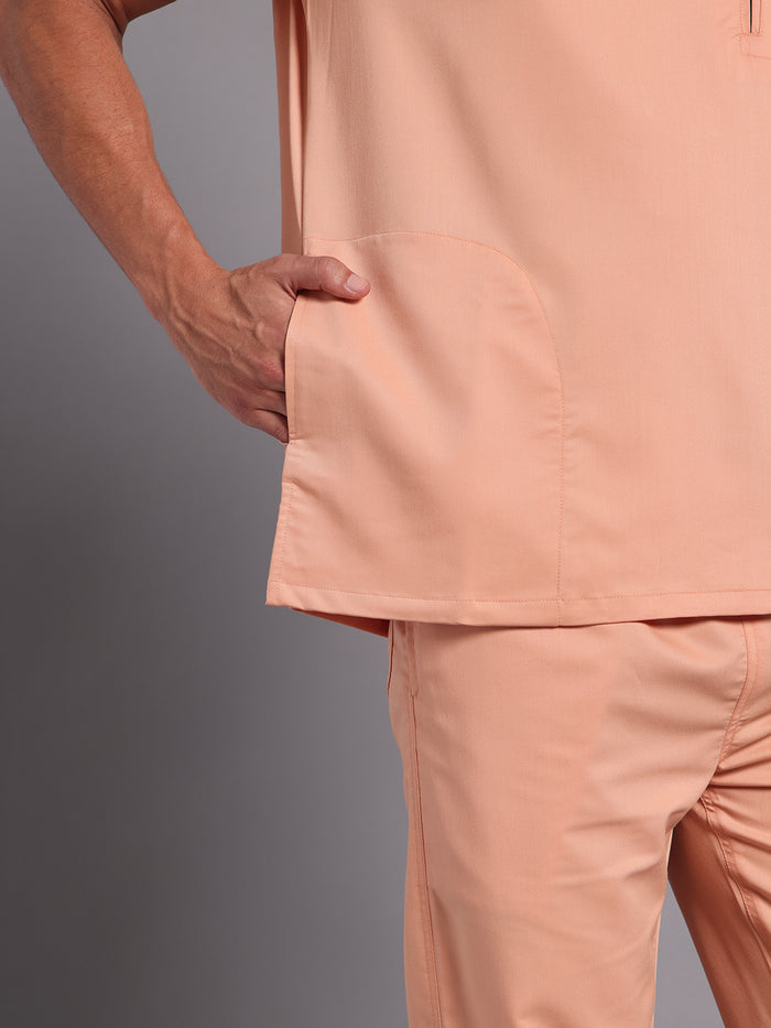 Move Lite Men Coral Mist (Neo Notch Neck) Scrub Set