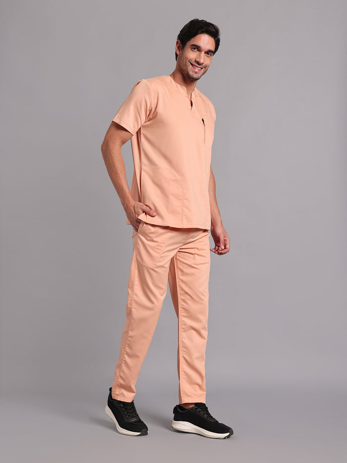 Move Lite Men Coral Mist (Neo Notch Neck) Scrub Set