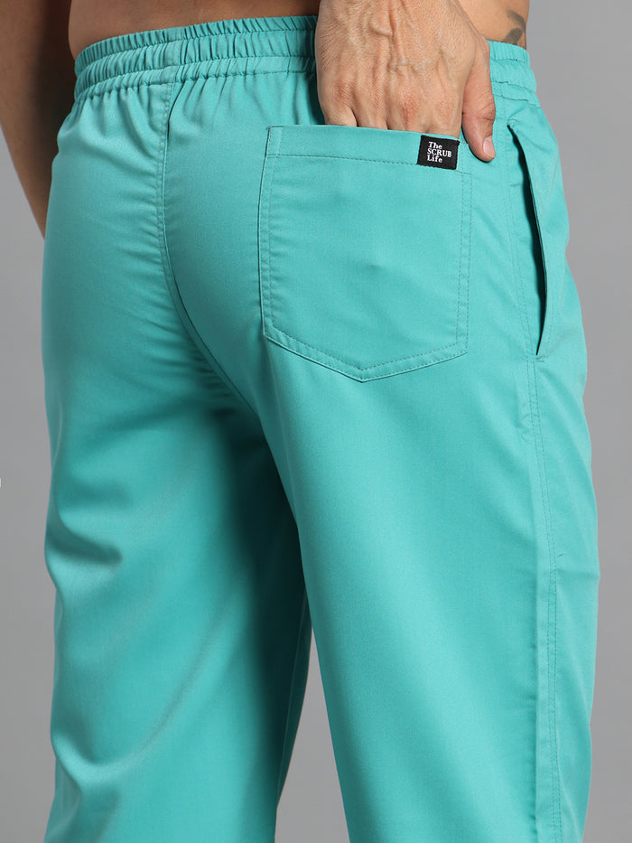 Move Lite Men Mint Green (Mandarin Neck) Scrub Set
