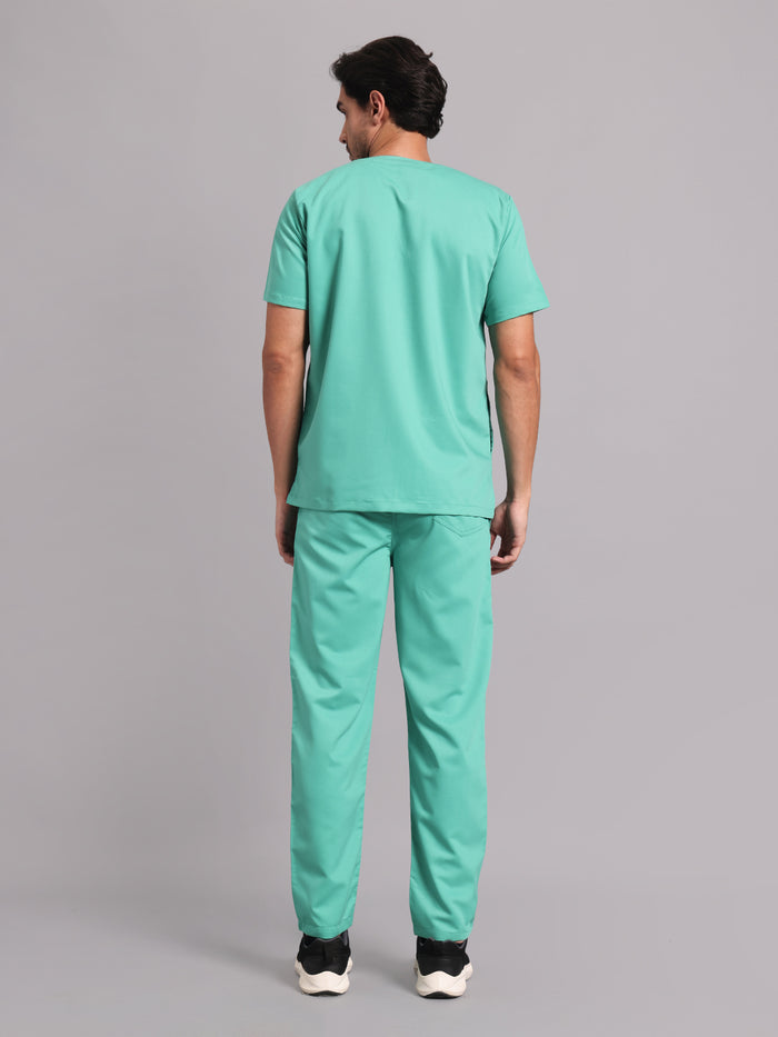 Move Lite Men Mint Green (Neo Notch Neck) Scrub Set