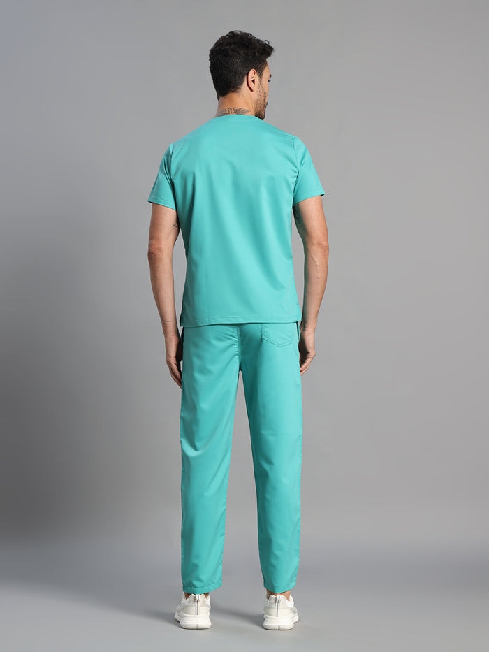 Move Lite Men Mint Green (V Neck) Scrub Set