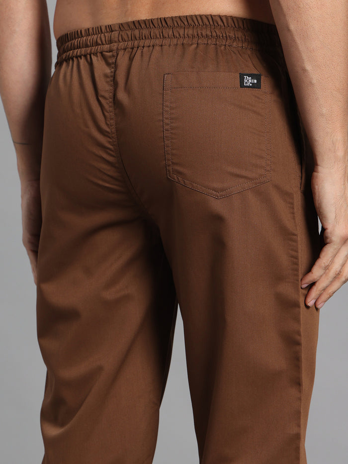 Move Lite Men Mocha (Polo Neck) Scrub Set