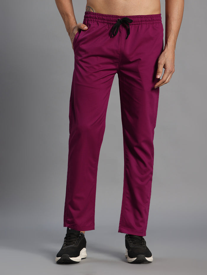 Move Lite Men Plum (Mandarin Neck) Scrub Set