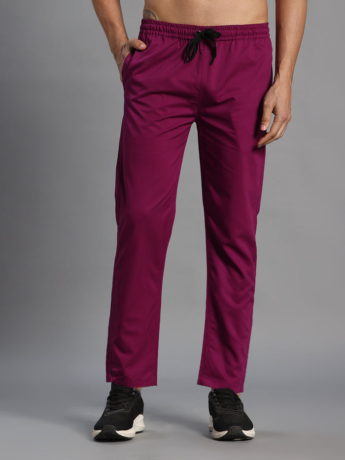Move Lite Men Plum (Polo Neck) Scrub Set