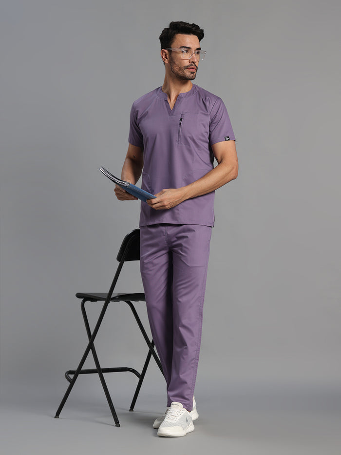 Move Lite Men Ube (Neo Notch Neck) Scrub Set
