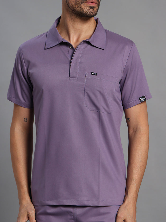 Move Lite Men Ube (Polo Neck) Scrub Set