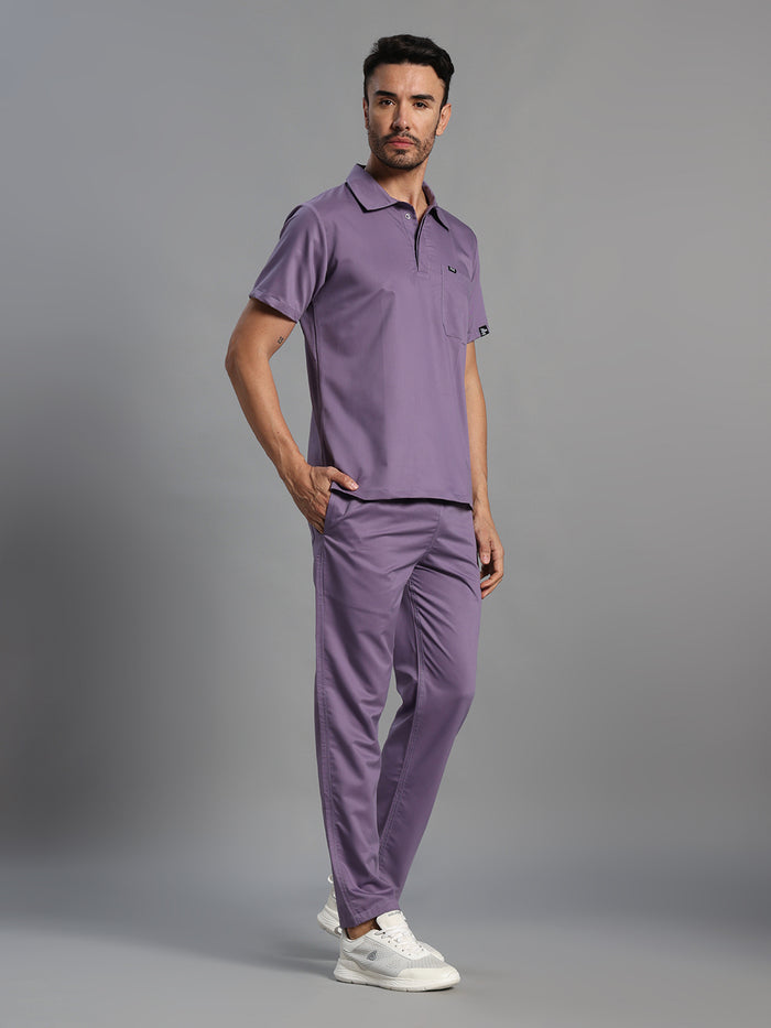 Move Lite Men Ube (Polo Neck) Scrub Set