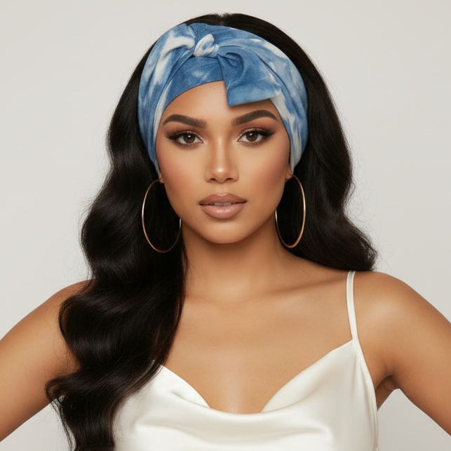 Ms. Remi Denim Silky Edge Laying Scarf 60 Inch, 1 Count, Assorted Patterns