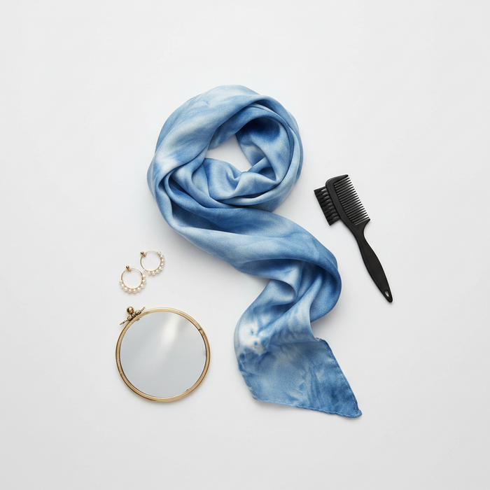Ms. Remi Denim Silky Edge Laying Scarf 60 Inch, 1 Count, Assorted Patterns