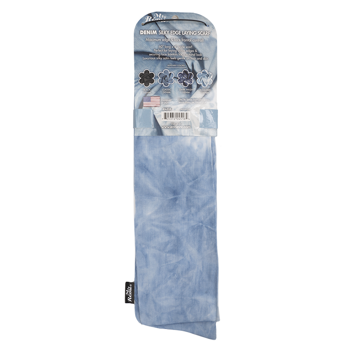Ms. Remi Denim Silky Edge Laying Scarf 60 Inch, 1 Count, Assorted Patterns