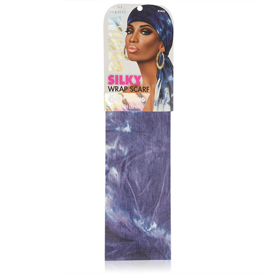 Ms. Remi Denim Silky Wrap Scarf 60 Inch, 1 Count, Assorted Patterns