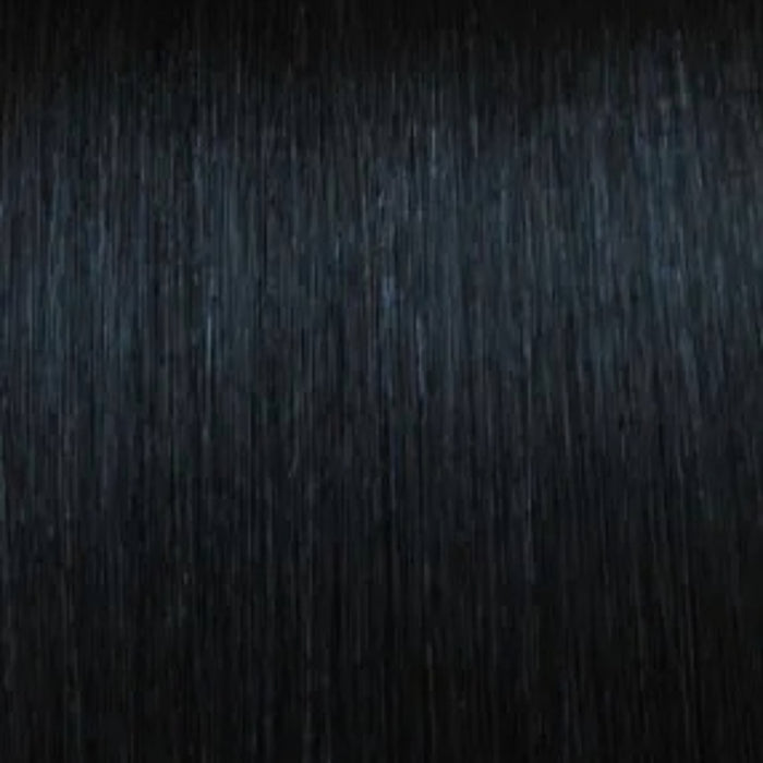 ROYAL IMEX Natural Dream Multi Yaky hair extensions jet black straight texture with subtle blue highlights