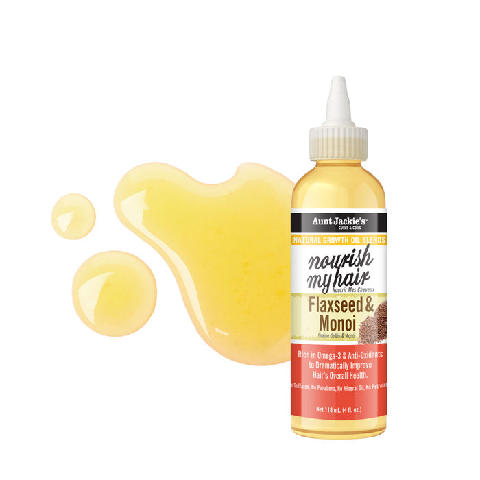 Flaxseed & Monoi Natural Growth Oil Blend For Coils