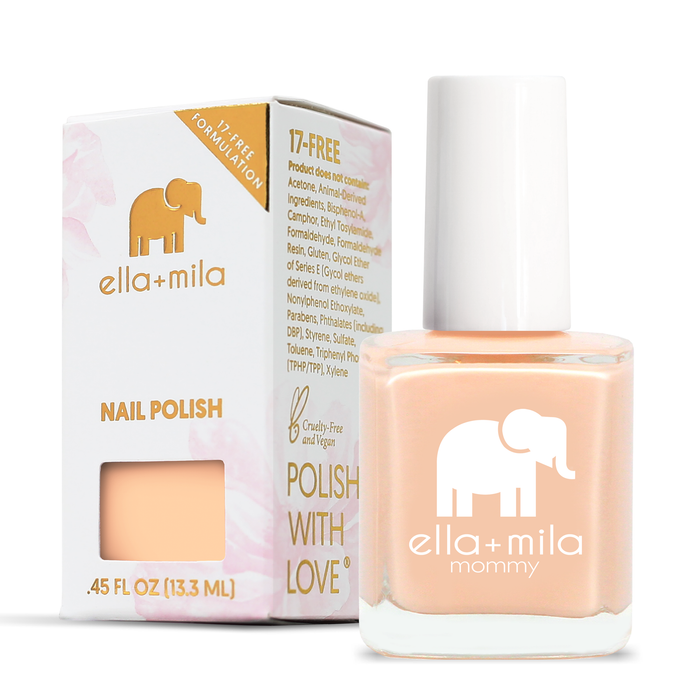 Nude Attitude nail polish with its retail box, 0.45 fl oz