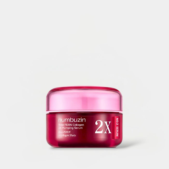 Numbuzin No. 2 Rose PDRN Collagen 2X Plumping Serum 30ml سيروم نومبوزين رقم 2 روز PDRN كولاجين 2X الممتلئ - Princess Cosmetics Qatar