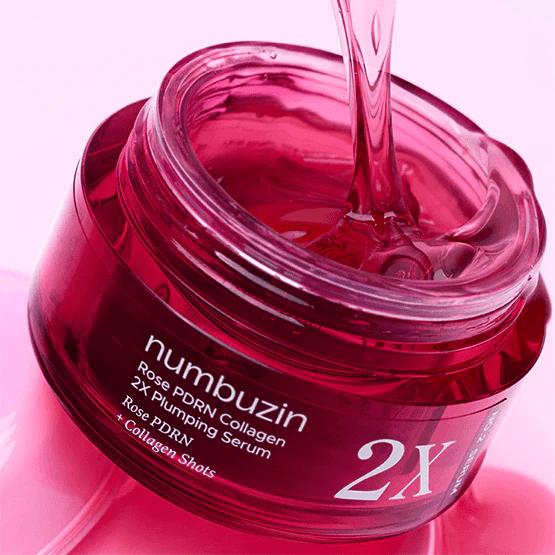 Numbuzin No. 2 Rose PDRN Collagen 2X Plumping Serum 30ml سيروم نومبوزين رقم 2 روز PDRN كولاجين 2X الممتلئ - Princess Cosmetics Qatar