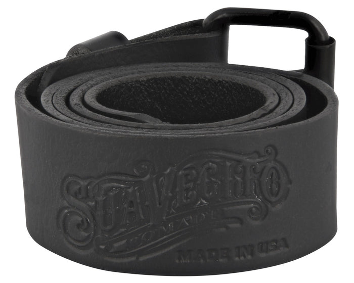 Black OG Script Leather Belt - Script