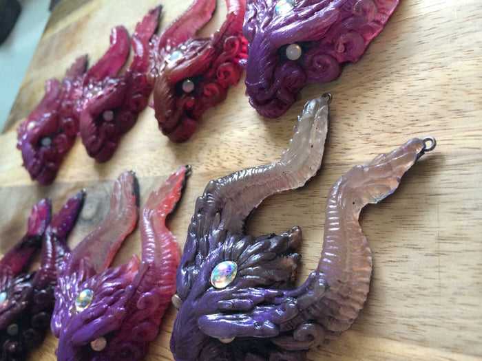 OLD GUARD PENDANT- ROSE + PURPLE