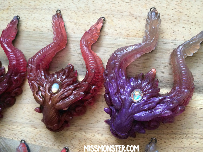 OLD GUARD PENDANT- ROSE + PURPLE