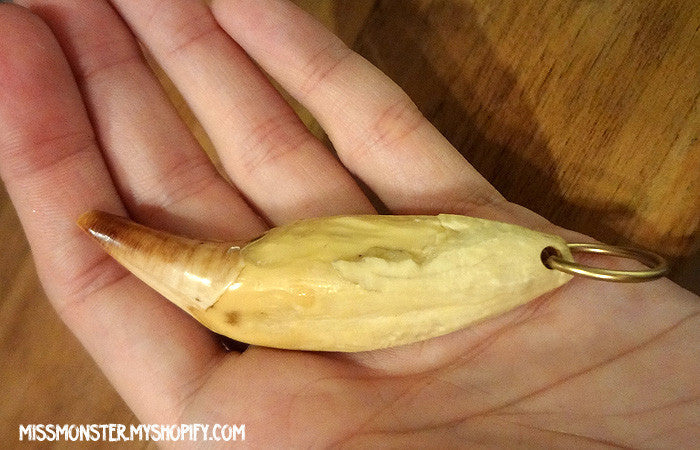 OPAL AND GOLD LEAF BEAR TOOTH