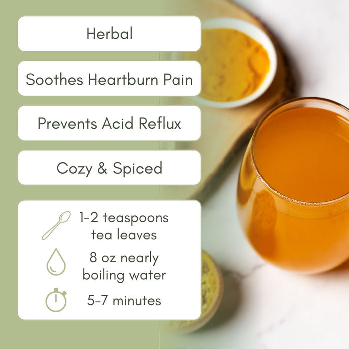 Organic Heartburn Relief Tea - Loose Leaf Tea - Full Leaf Tea Company
