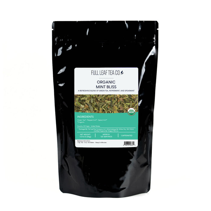 Organic Mint Bliss - Loose Leaf Tea - Full Leaf Tea Company - 2 oz Bag (approx. 30 servings)