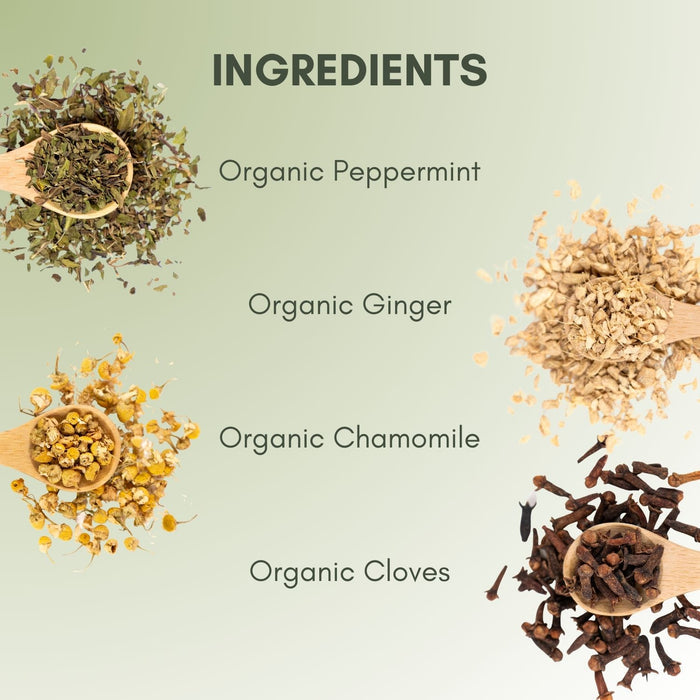 Organic Throat Clarity - Loose Leaf Tea - Full Leaf Tea Company - Ingredients, Listed on Page