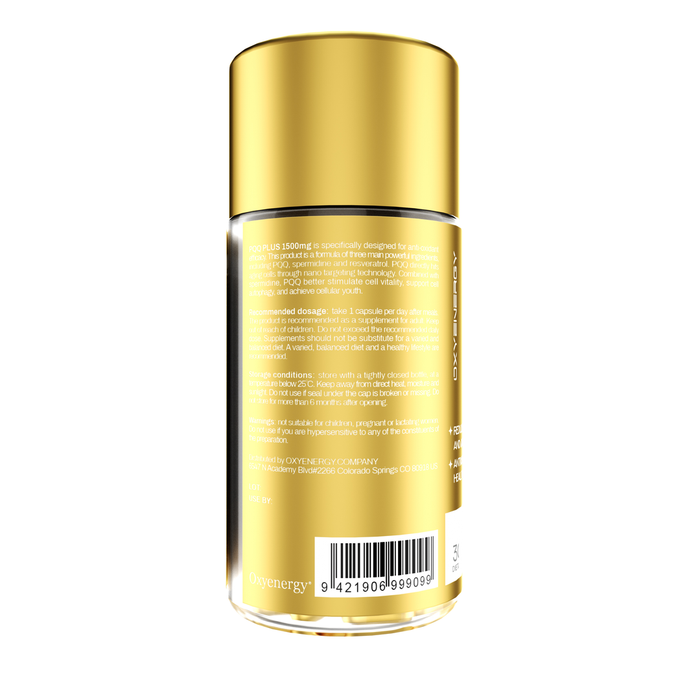 OXYENERGY PQQ Plus 1500mg Capsules - myernk