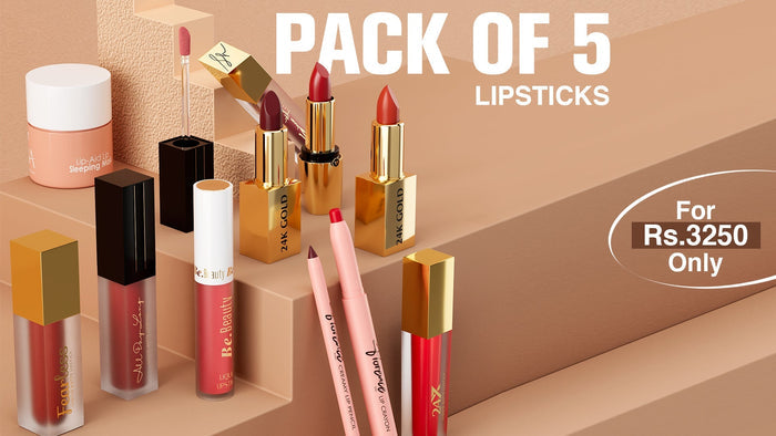 Pack of 5 Lipsticks