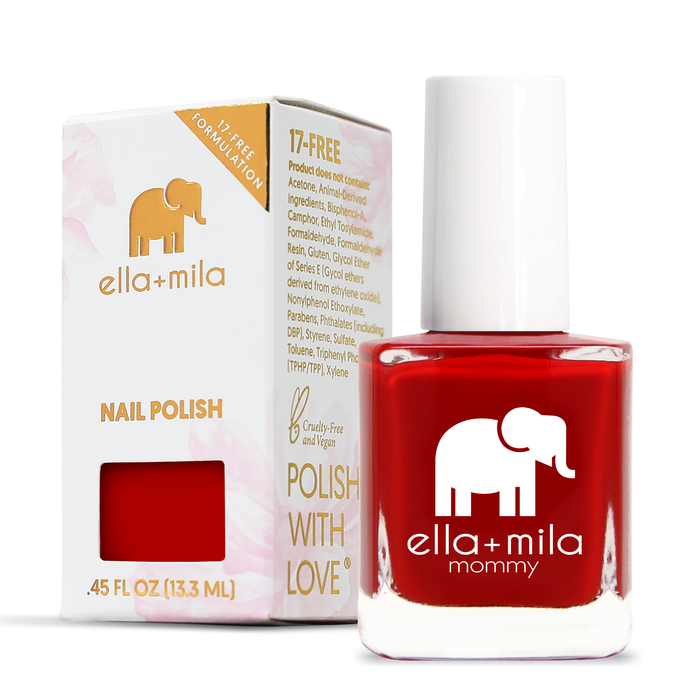 Paint the Town Red nail polish with its retail box, 0.45 fl oz