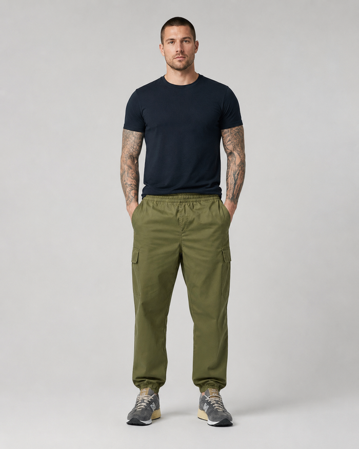 pantalon cargo new balance twill hombre mp41579-dek