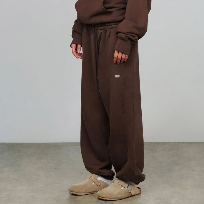 pants true classic jogger brown unisex