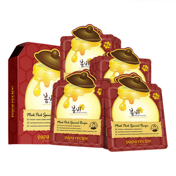 Papa Recipe Red Honey Can Essence Revitalizing Facial Mask (3.0) 20 Pcs T5071