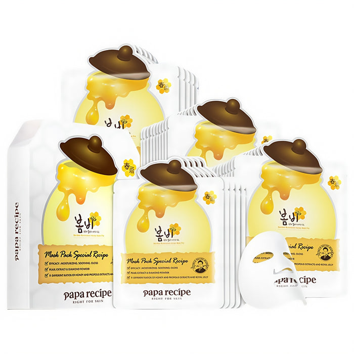 Papa Recipe White Honey Can Brighten Moisturizing Facial Mask 20 Pcs T5058