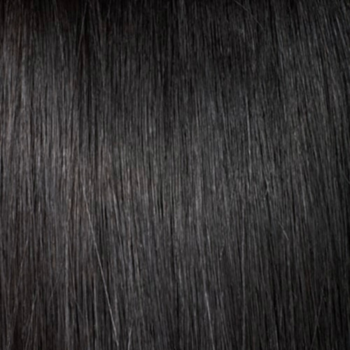 OUTRE 13x6 lace frontal wig straight natural black hair close up texture showing silky smooth strands