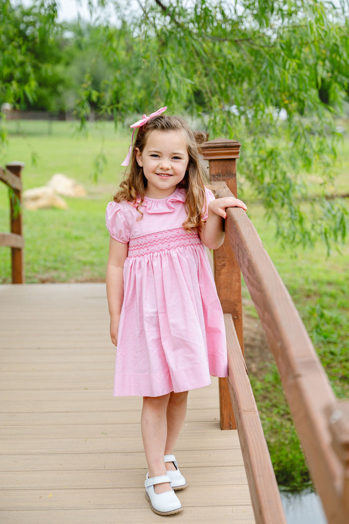 Perfectly Pink Smocked Caroline Dress