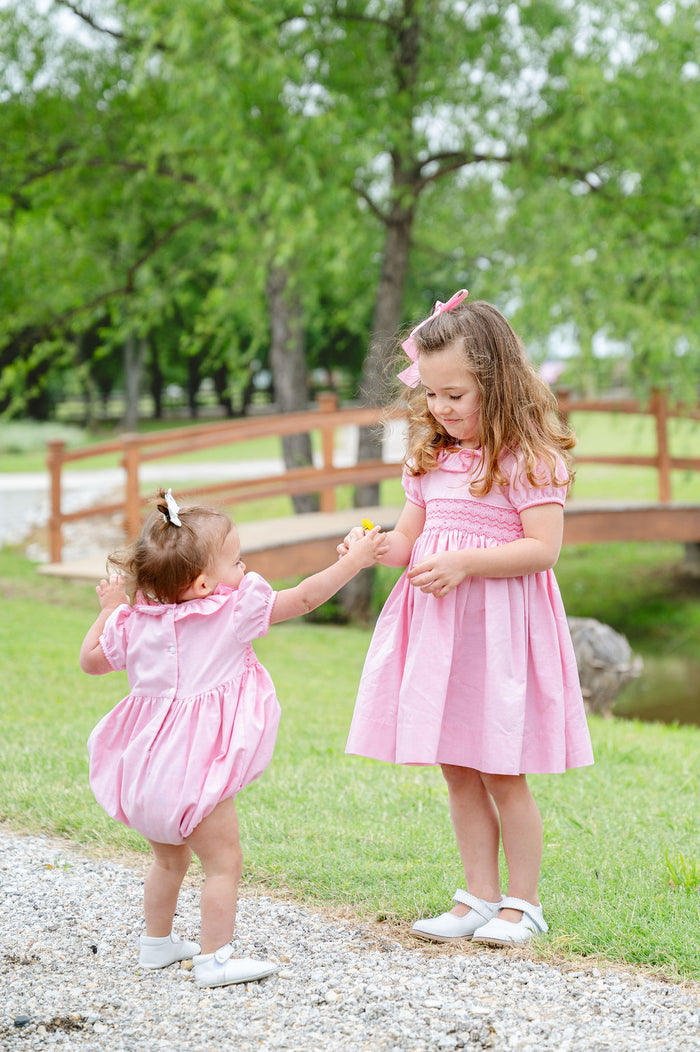 Perfectly Pink Smocked Caroline Dress