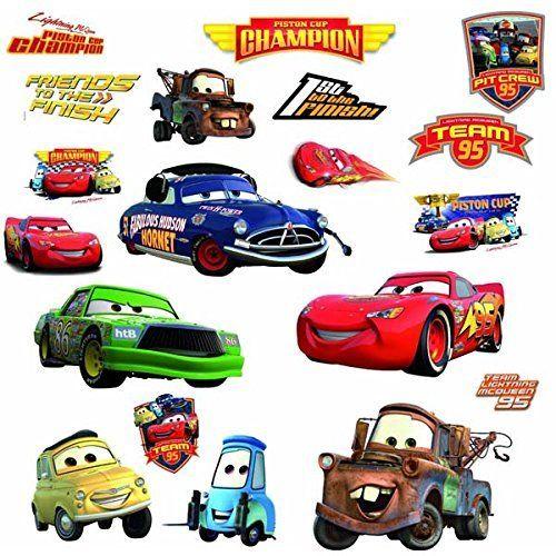 DISNEY CARS 19 BiG Piston Cup Wall Stickers Lightning McQueen Room Decor Decals - EonShoppee