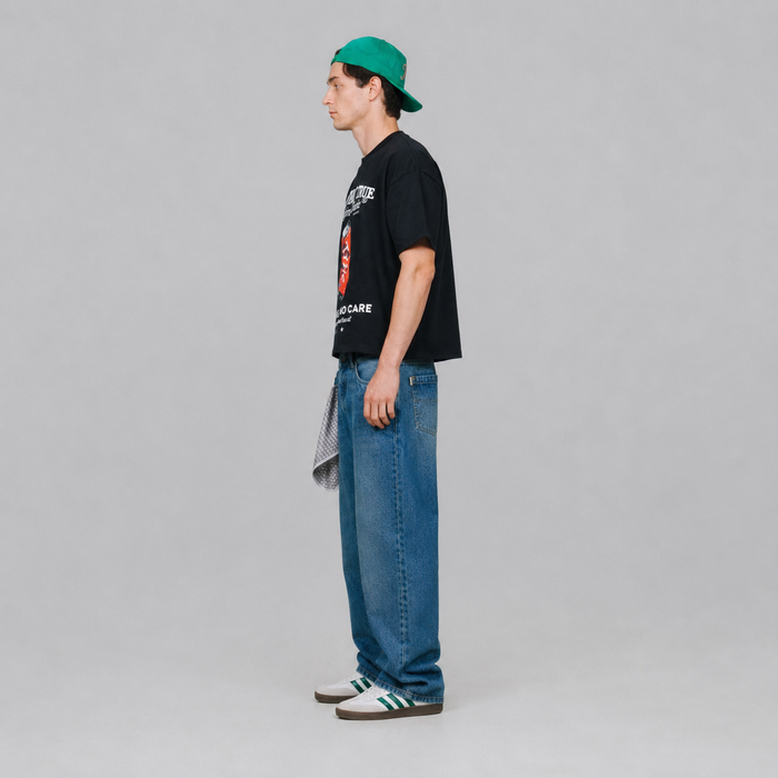 playera true Pop Taste Boxy Tee - Black