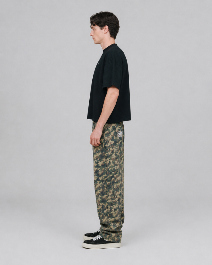 playera true Textured Boxy Tee - Black