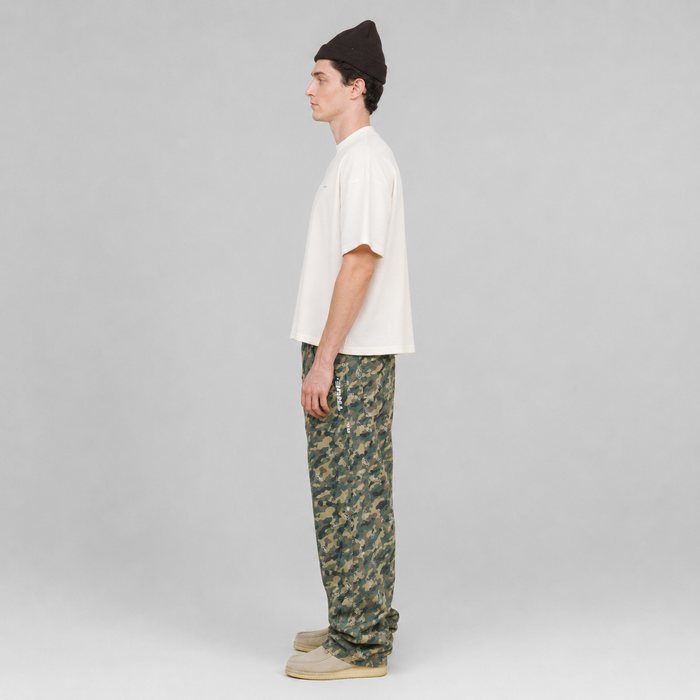 playera true textured boxy tee - Cream