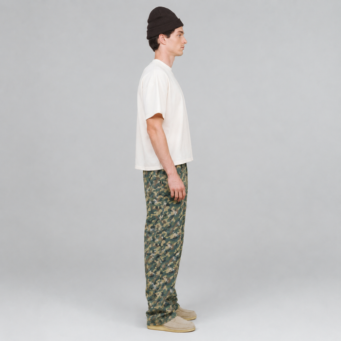 playera true textured boxy tee - Cream