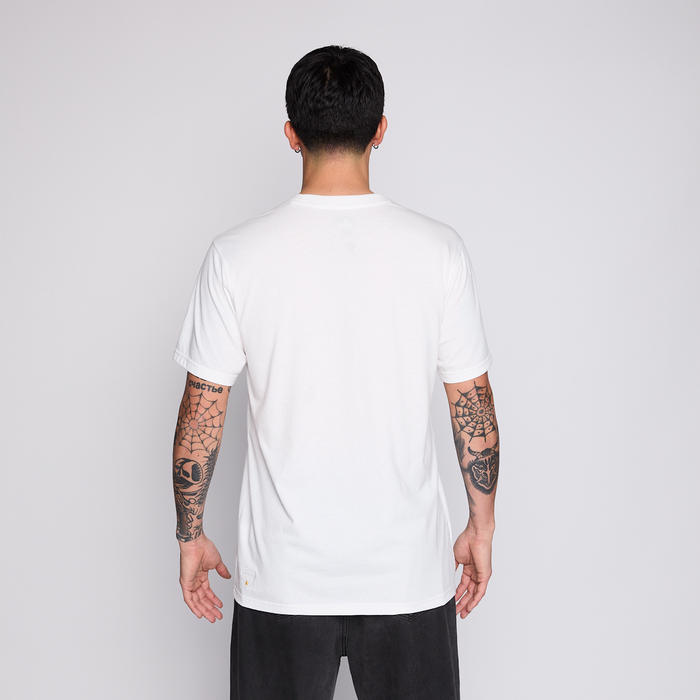 Polera Colo Colo Urbano Hombre Cacique Blanco Gris