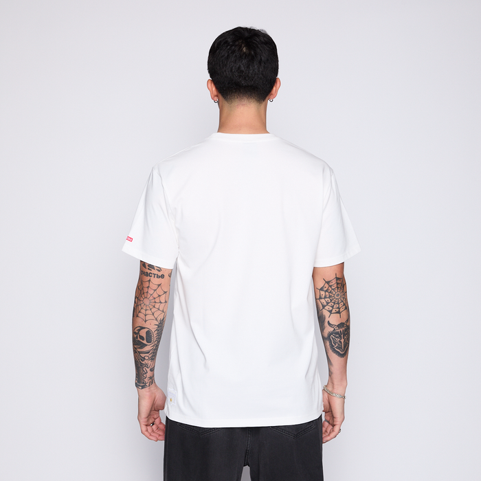 Polera Colo Colo Urbano Hombre Escudo Blanco